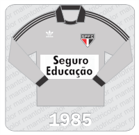 Camisa de Goleiro São Paulo FC - Adidas - Seguro Educação - 1985