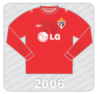 Camisa de Goleiro São Paulo FC - Reebok - 2006 - LG
