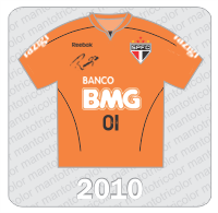 Camisa de Goleiro São Paulo FC - Reebok - BMG - Yazigi - 2010